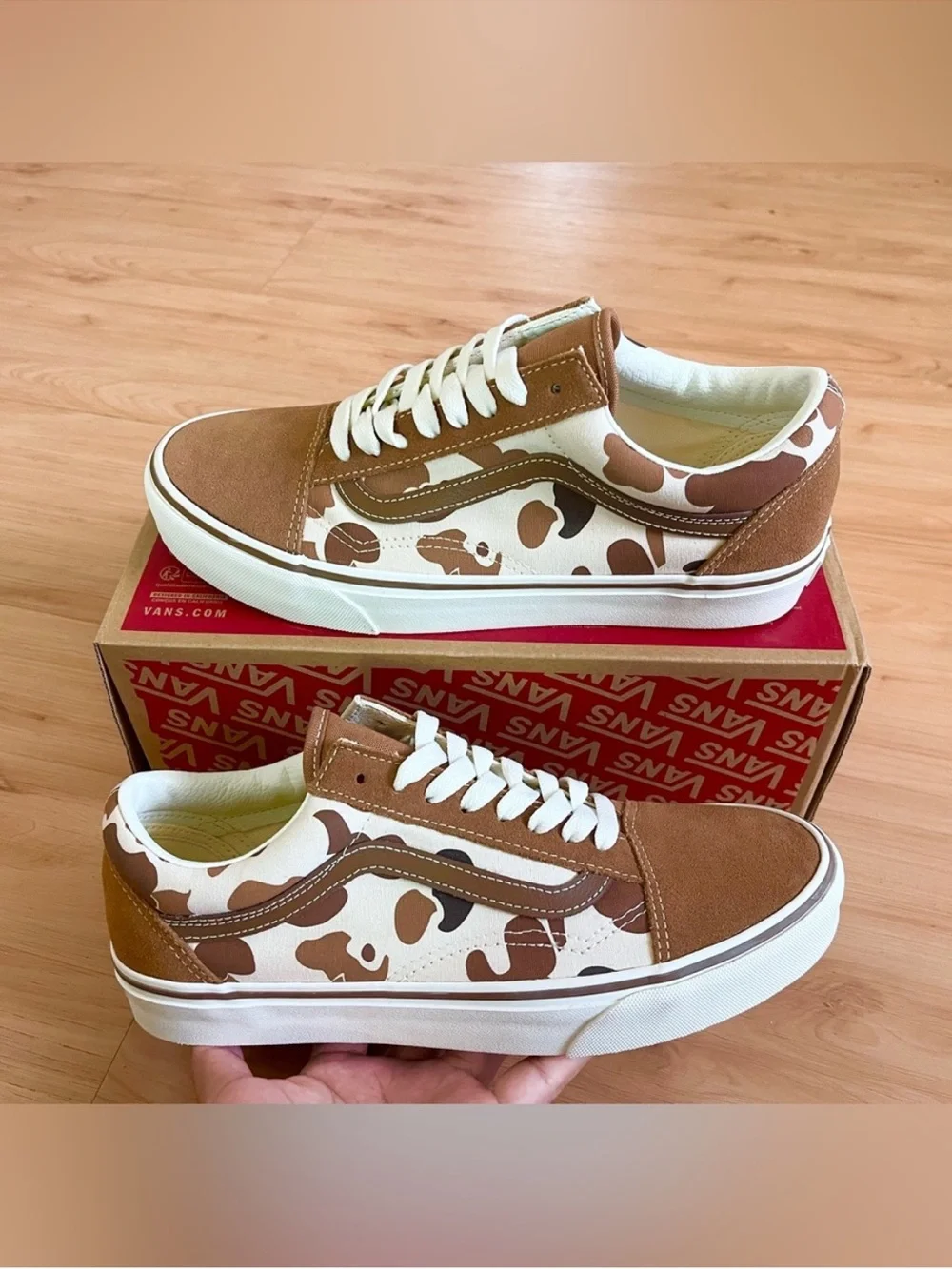 Vans Old Skool Duck Camo Brown Women 10.0 US Mens 8.5US